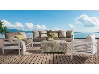South Sea Rattan Veda Aluminum Outdoor Lounge Set