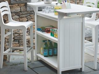 Seaside Casual Portsmouth Recycled Plastic Rectangular Party Outdoor Bars