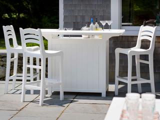 Seaside Casual Portsmouth Recycled Plastic Rectangular Party Outdoor Bars