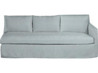 Nora Outdoor Left Arm Facing Sofa in Washboard Linen