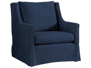 Shelby Outdoor Lounge Chair in Grid Cloth Mist