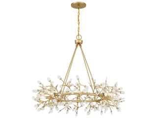 Savoy House Once 8-Light Spun Gold Chandelier