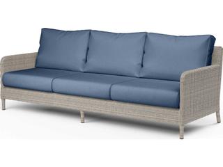Sunset West Manhattan Gray Wicker Cushion Sofa