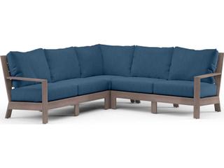 Sunset West Laguna Driftwood Aluminum Cushion Sofa