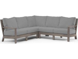 Sunset West Laguna Driftwood Aluminum Cushion Sofa