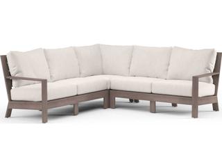 Sunset West Laguna Driftwood Aluminum Cushion Sofa