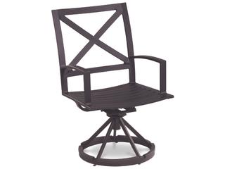 Sunset West Quick Ship La Jolla Rich Chocolate Aluminum Cushion Dining Chair