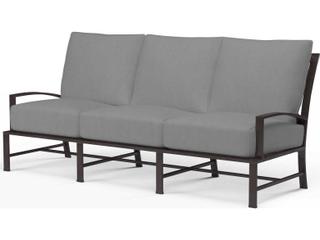 La Jolla Aluminum Cushion Sofa in Espresso