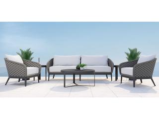 Sunset West Marbella Graphite Rope Cushion Sofa