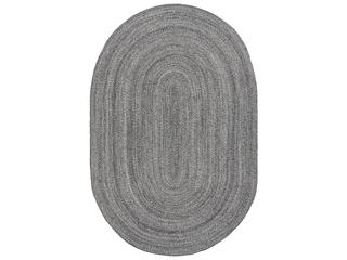 Azalea 6x9 Oval Hand Woven Indoor Outdoor Area Rug in Multi Gray