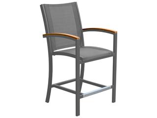 Tribeca Metal Sling Counter Stool in Silver
