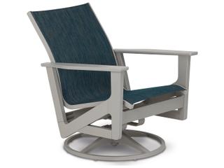 Telescope Casual Wexler Marine Grade Polymer Sling Swivel Rocker Patio Lounge Chair