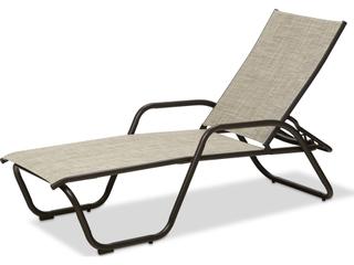 Telescope Casual Gardenella Sling Aluminum Four Position Stackable Outdoor Chaise Lounge