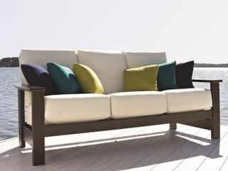 Telescope Casual Leeward Marine Grade Polymer Deep Seat Patio Sofa