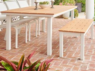 Telescope Casual Bazza Mgp Aluminum Bench Dining Set