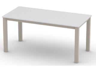 Origins Marine Grade Polymer Aluminum Rectangular Outdoor Patio Coffee Table