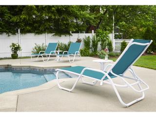 Telescope Casual Gardenella Sling Aluminum Outdoor Patio Lounge Set