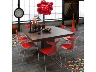 TemaHome Dusk Square Wood Chocolate Dining Table