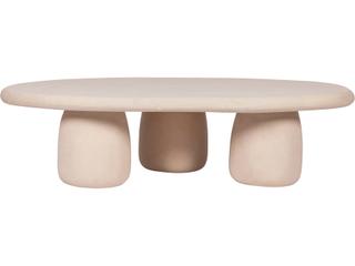 TOV Rahul 59" Cream Coffee Table