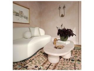 TOV Rahul 59" Cream Coffee Table