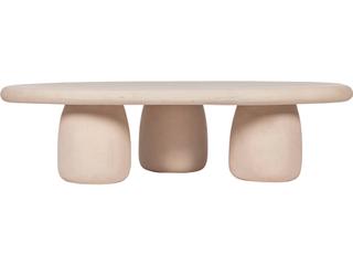 TOV Rahul 59" Cream Coffee Table