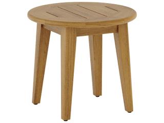 Teak Diameter Round End Table