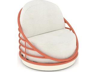 Orbit Cushion Aluminum Swivel Lounge Chair