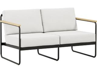 Stratton Cushion Aluminum Loveseat