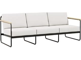Stratton Cushion Aluminum Sofa