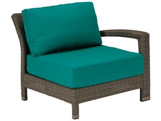 Evo Woven Deep Seating Left Arm Outdoor Patio Lounge Chair