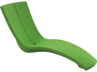 Curve Resin Patio Chaise Lounge