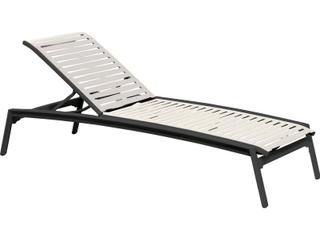 Elance Ez Span Aluminum Ribbon Segment Outdoor Patio Chaise Lounge