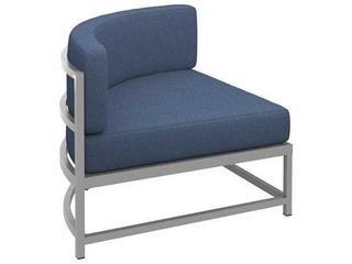 Cabana Club Aluminum Cushion Curved Corner Patio Lounge Chair