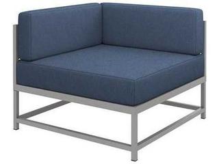 Cabana Club Aluminum Cushion Square Corner Outdoor Patio Lounge Chair
