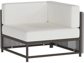 Cabana Club Rope Aluminum Corner Outdoor Patio Lounge Chair