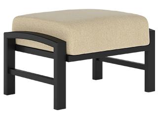 Lakeside Cushion Aluminum Ottoman