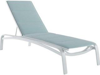 Laguna Beach Relaxed Padded Sling Aluminum Stackable Outdoor Chaise Lounge