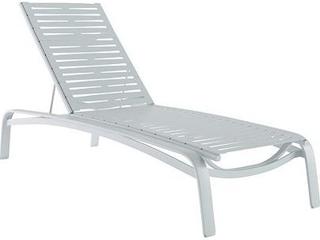 Laguna Beach EZ Span Ribbon Aluminum Stackable Outdoor Patio Chaise Lounge