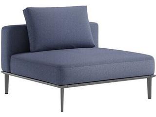 Platform Cushion Aluminum Modular Outdoor Lounge Chair
