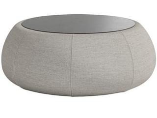 Contour Cushion Round Outdoor Patio Coffee Table