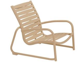 Millennia Ribbon Segment Aluminum Sand Outdoor Patio Lounge Chair