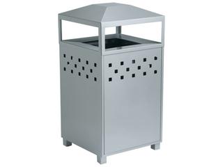Tropitone Boulevard Aluminum Waste Receptacle with Ash Urn