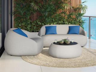 Tropitone Contour Cushion Fabric Outdoor Patio Lounge Set