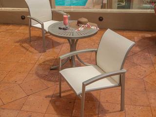 Tropitone Elance Relaxed Sling Aluminum Bistro Set