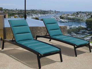 Tropitone Elance Padded Sling Aluminum Outdoor Patio Lounge Set