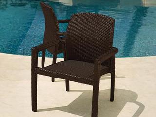 Tropitone Evo Woven Wicker Outdoor Dining Set