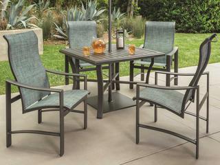 Tropitone Kenzo Sling Aluminum Outdoor Patio Dining Set