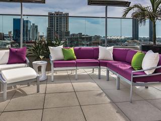 Tropitone Kor Cushion Aluminum Outdoor Patio Lounge Set