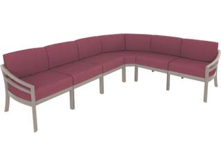 Tropitone Kor Cushion Aluminum Sectional Outdoor Lounge Set