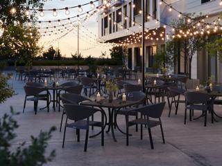 Tropitone Montara Aluminum Woven Dining Set